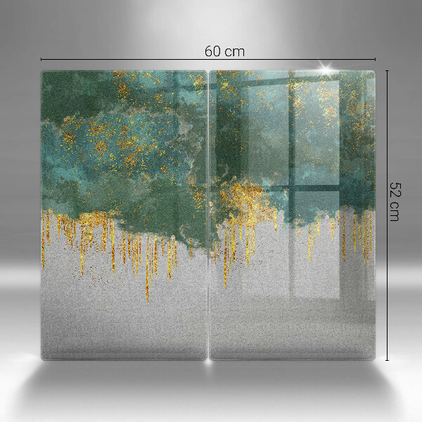 Tocător de bucătărie Abstracție cu aur