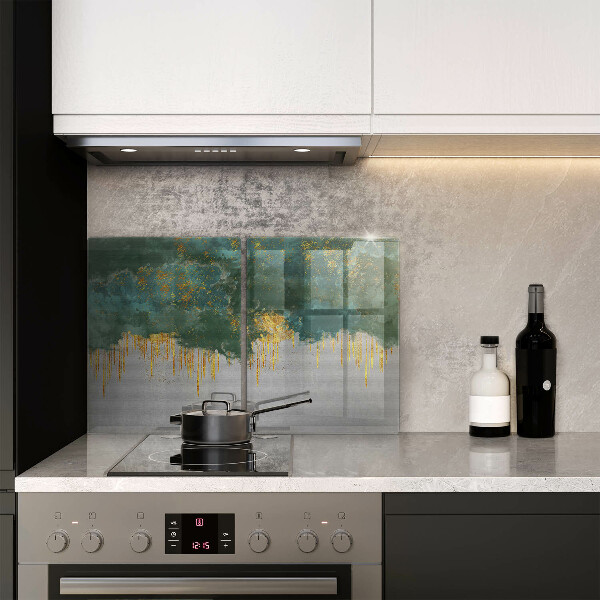 Tocător de bucătărie Abstracție cu aur