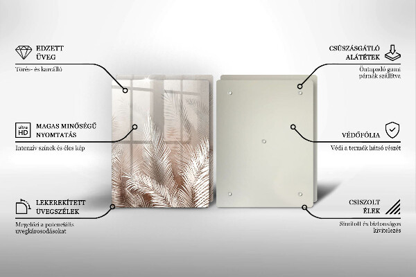 Tocător de bucătărie Frunze de vegetație boho