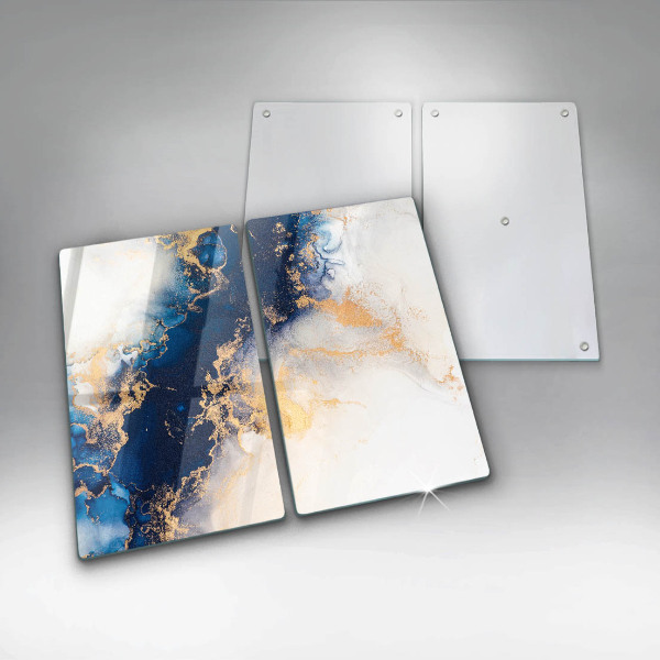 Tocător de bucătărie Abstracție cu albastru