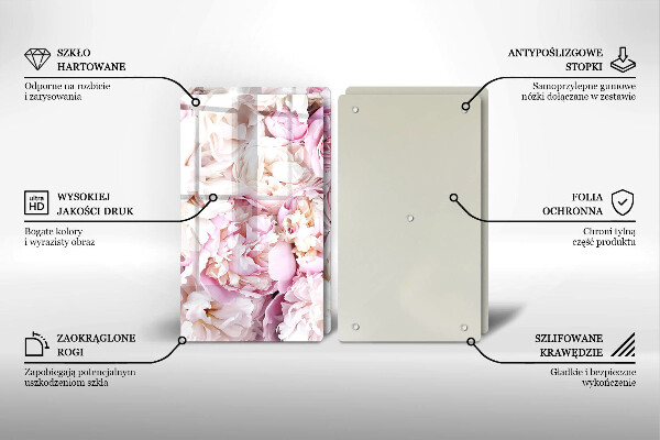 Tocător de bucătărie Buchet de bujor