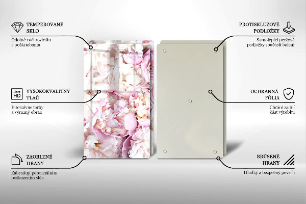 Tocător de bucătărie Buchet de bujor