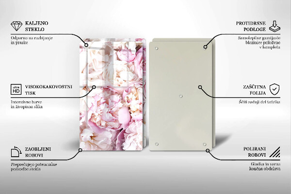 Tocător de bucătărie Buchet de bujor