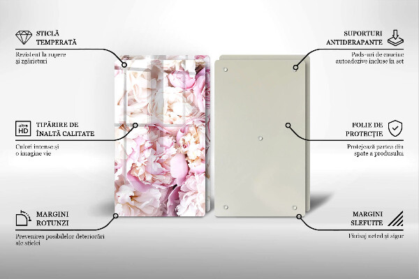 Tocător de bucătărie Buchet de bujor