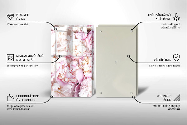 Tocător de bucătărie Buchet de bujor