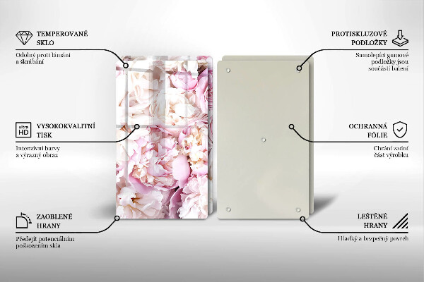 Tocător de bucătărie Buchet de bujor