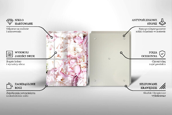 Tocător de bucătărie Buchet de bujor