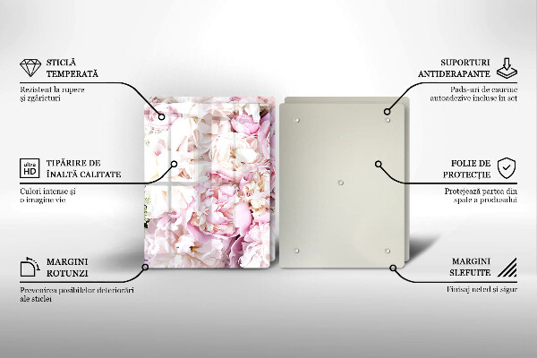 Tocător de bucătărie Buchet de bujor