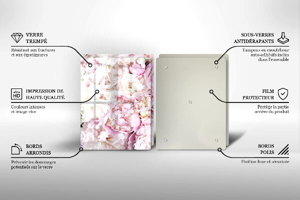 Tocător de bucătărie Buchet de bujor