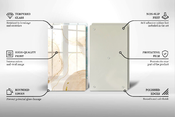 Tocător de bucătărie Forme boho luminoase