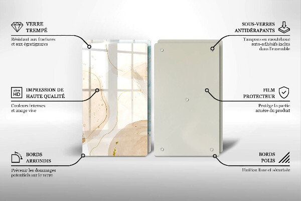 Tocător de bucătărie Forme boho luminoase