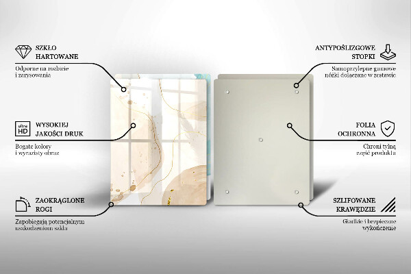 Tocător de bucătărie Forme boho luminoase