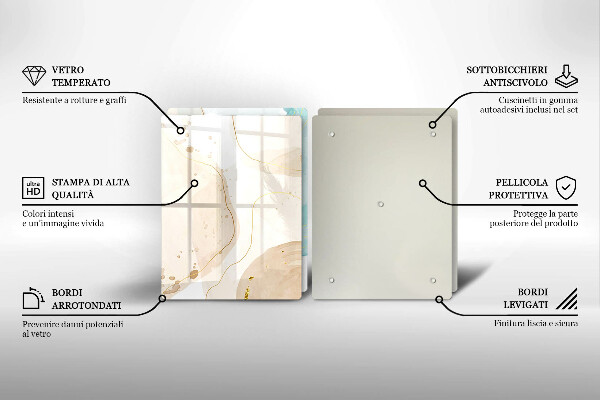 Tocător de bucătărie Forme boho luminoase