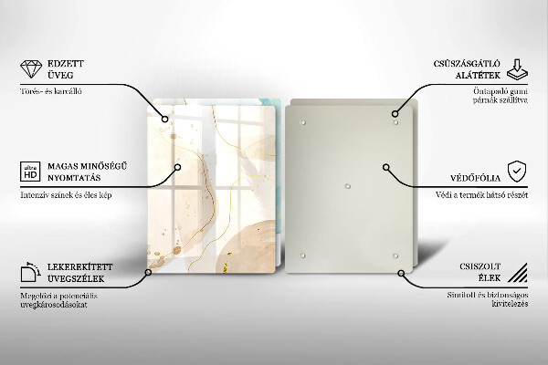 Tocător de bucătărie Forme boho luminoase