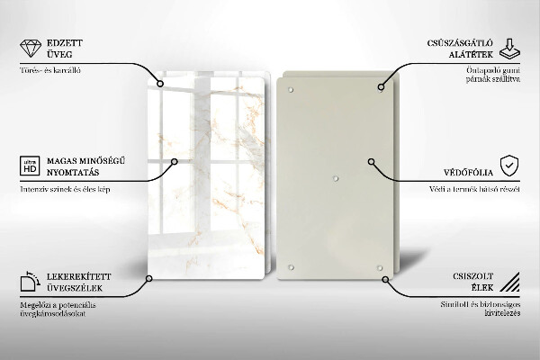 Tocător de bucătărie Piatra de marmura eleganta