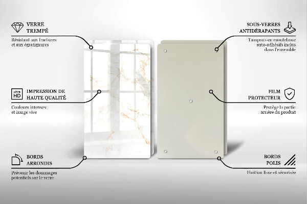 Tocător de bucătărie Piatra de marmura eleganta