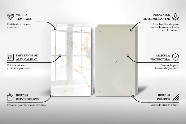 Tocător de bucătărie Piatra de marmura eleganta