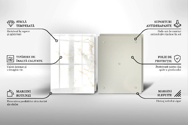 Tocător de bucătărie Piatra de marmura eleganta