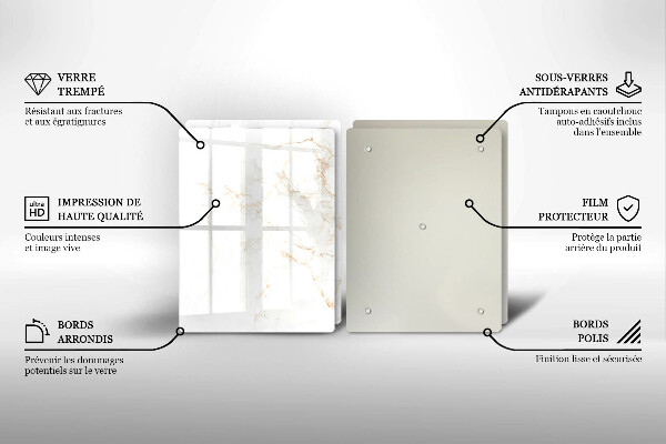 Tocător de bucătărie Piatra de marmura eleganta