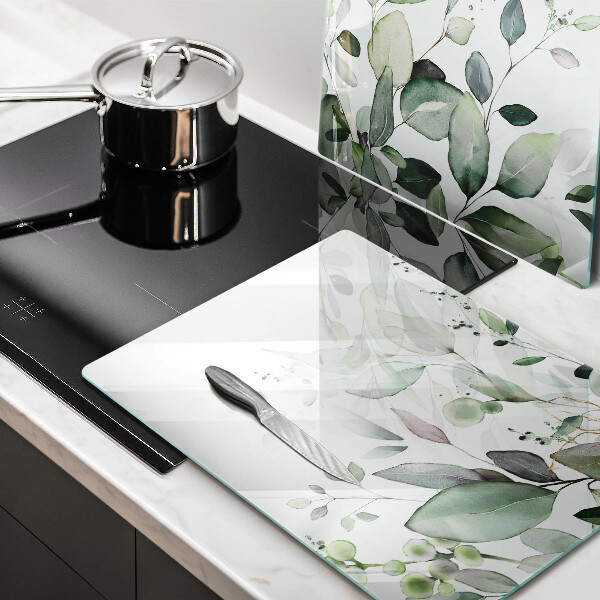 Tocător de bucătărie Plante acuarela