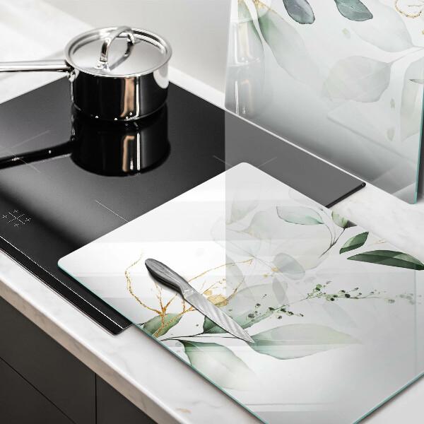 Tocător de bucătărie Acuarelă frunze