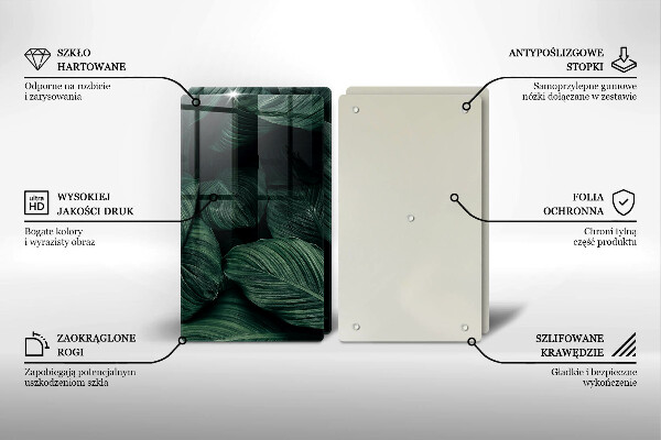 Tocător de bucătărie Frunze întunecate