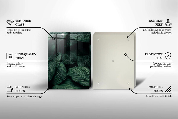 Tocător de bucătărie Frunze întunecate