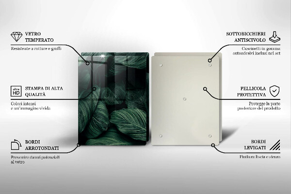 Tocător de bucătărie Frunze întunecate