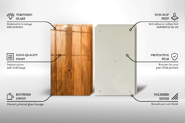 Tocător de bucătărie Scanduri de lemn