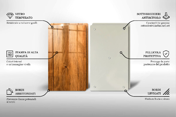 Tocător de bucătărie Scanduri de lemn