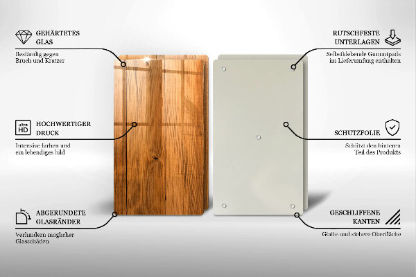 Tocător de bucătărie Scanduri de lemn