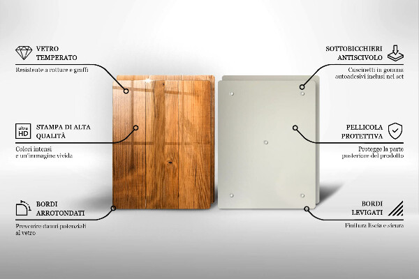 Tocător de bucătărie Scanduri de lemn