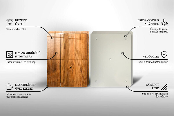 Tocător de bucătărie Scanduri de lemn