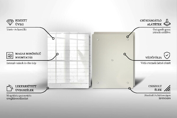 Tocător de bucătărie Placi moderne luminoase