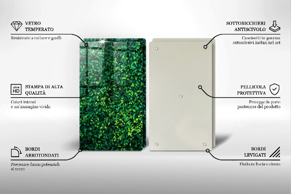 Tocător de bucătărie Planta cu frunze mici