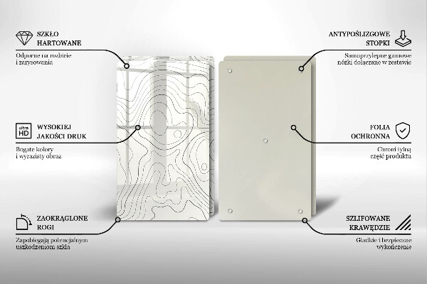 Tocător de bucătărie Design de artă în linie