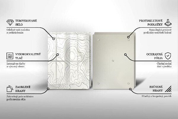 Tocător de bucătărie Design de artă în linie