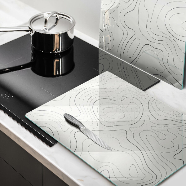 Tocător de bucătărie Design de artă în linie