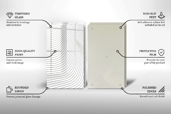 Tocător de bucătărie Model de linii moderne