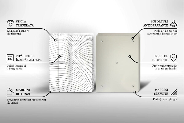Tocător de bucătărie Model de linii moderne