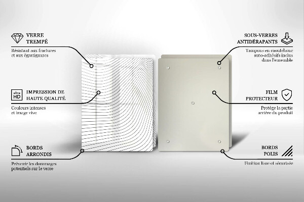 Tocător de bucătărie Model de linii moderne