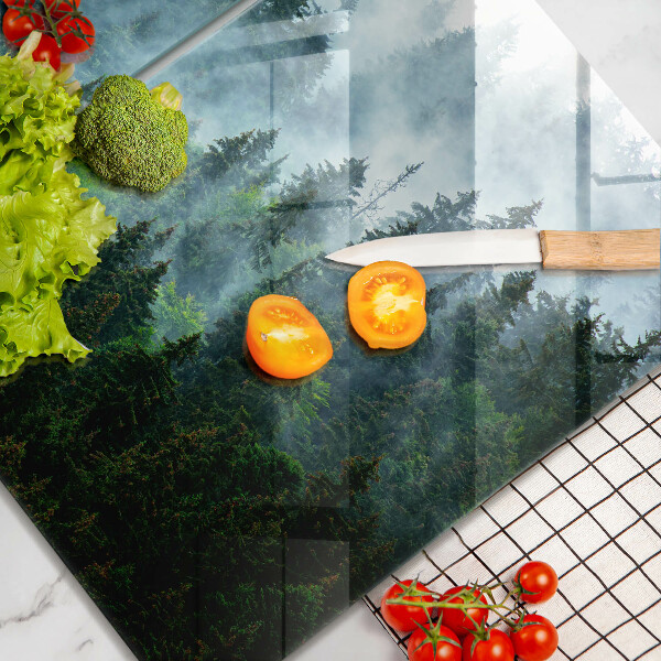 Tocător de bucătărie Pădure în ceață