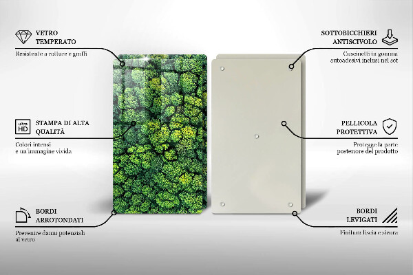 Tocător de bucătărie Plantă de muşchi din natură