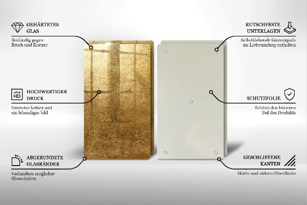 Tocător de bucătărie Fundal cu textură aurie