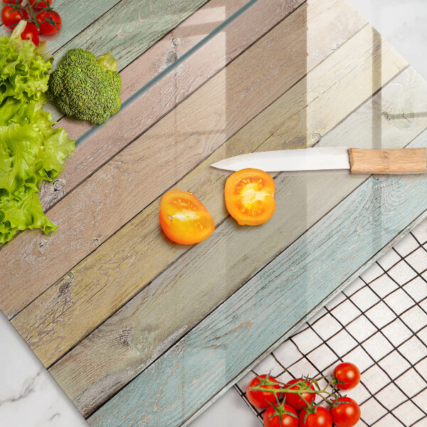 Tocător de bucătărie Plăci vintage colorate