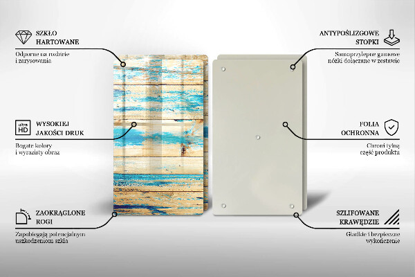 Tocător de bucătărie Scânduri retro din lemn