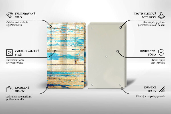 Tocător de bucătărie Scânduri retro din lemn