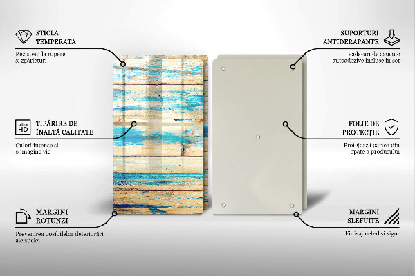 Tocător de bucătărie Scânduri retro din lemn