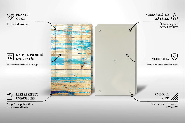 Tocător de bucătărie Scânduri retro din lemn