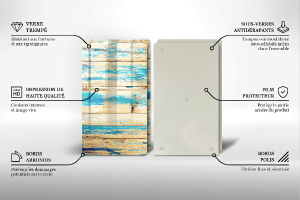 Tocător de bucătărie Scânduri retro din lemn